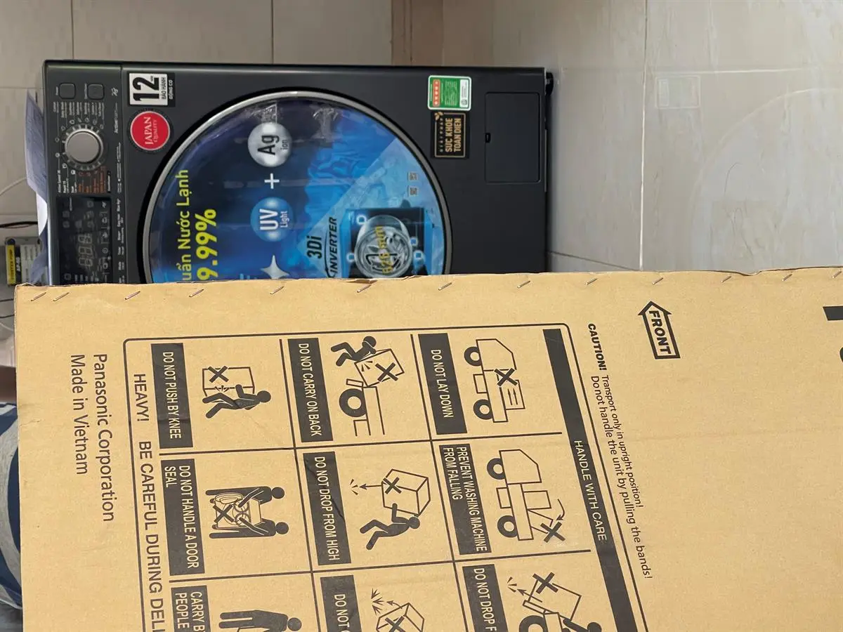 Khách hàng review Máy giặt Panasonic Inverter 10.5 Kg NA-V105FX2BV 13