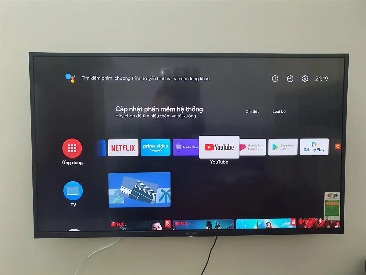 Khách hàng review Android Tivi Sony 4K 43 inch KD-43X7500H 10