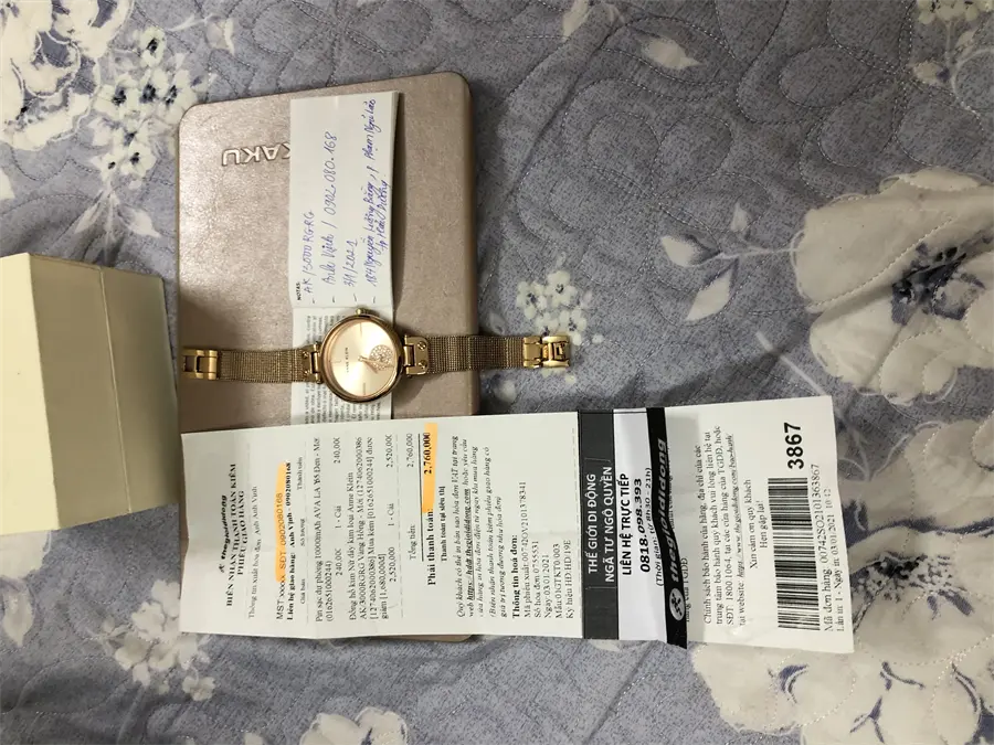 Khách hàng review Đồng hồ ANNE KLEIN 34 mm Nữ AK/3000RGRG 1