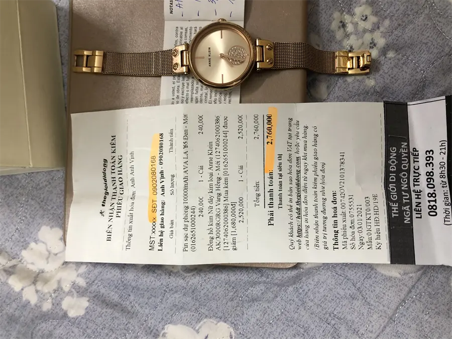 Khách hàng review Đồng hồ ANNE KLEIN 34 mm Nữ AK/3000RGRG 3