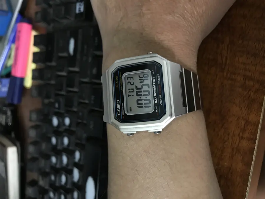 hách hàng review Đồng hồ CASIO Vintage 38 mm Unisex B650WD-1ADF 6