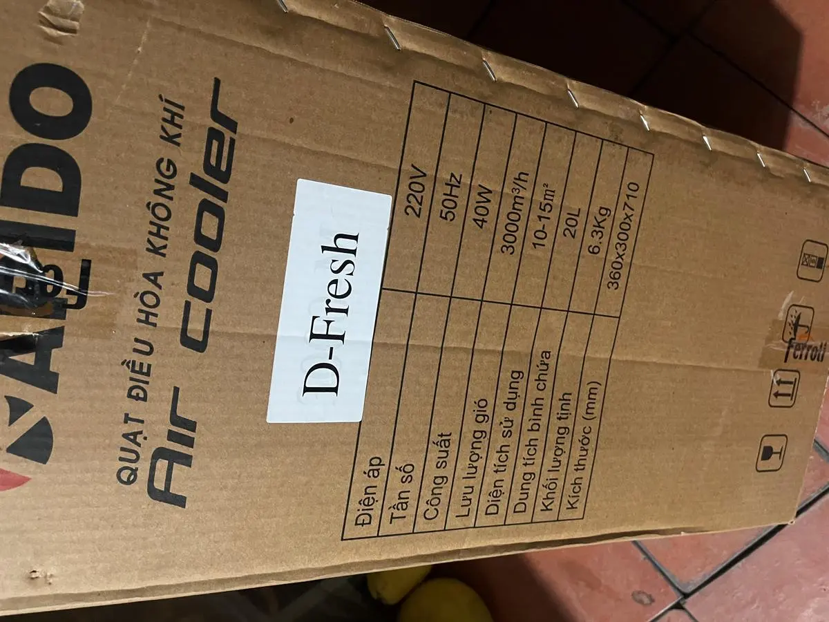 Khách hàng review Quạt điều hòa Rapido 3000D 40W 31