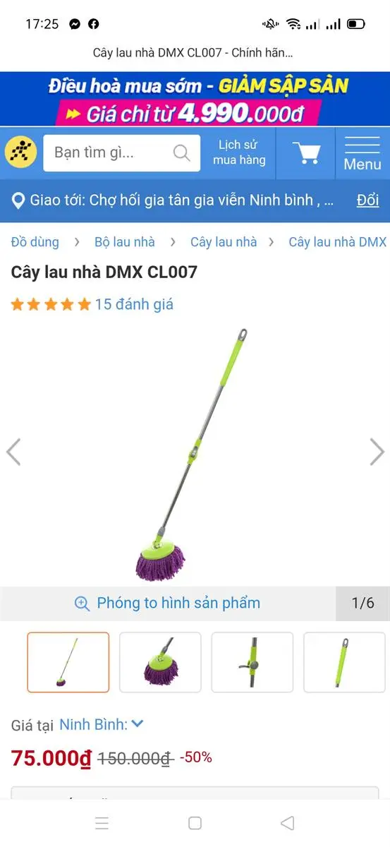 Khách hàng review Bộ lau nhà 360 DMX-X2 17