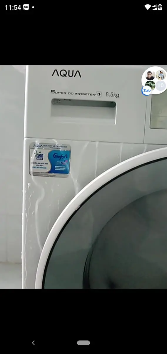 Khách hàng review Máy giặt Aqua Inverter 8.5 kg AQD-D850E W 9