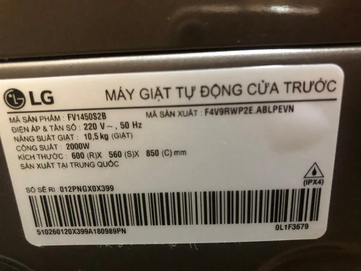 Khách hàng review Máy giặt LG Inverter 10.5 kg FV1450S2B 11