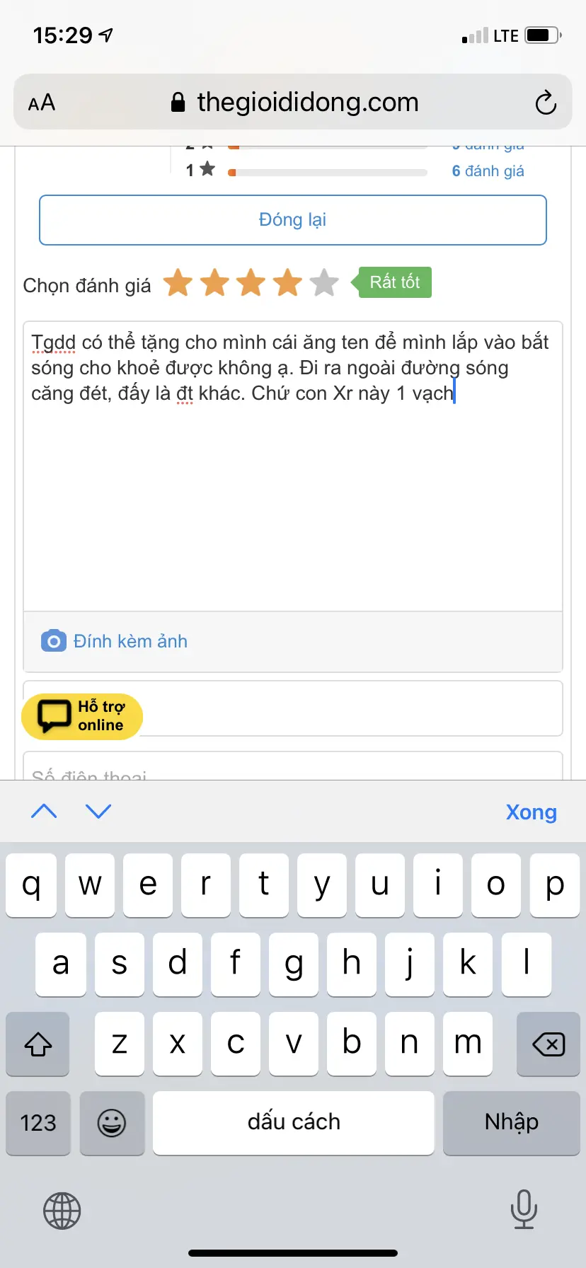 Khách hàng review Điện thoại iPhone XR 64GB 23