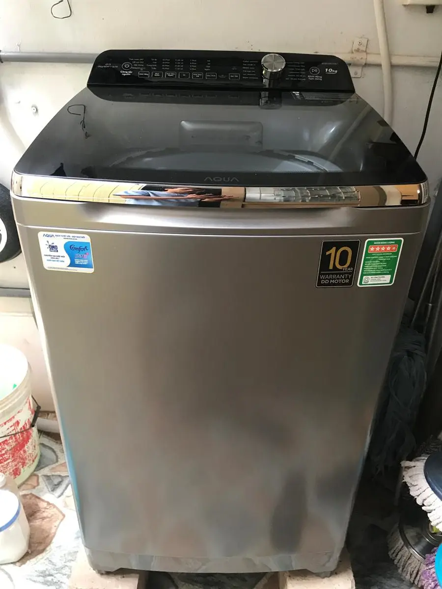 Khách hàng review Máy giặt Aqua Inverter 10 Kg AQW-DR100ET S 26
