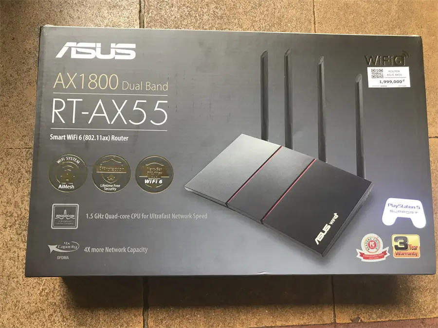 Khách hàng review Router Wifi Chuẩn Wifi 6 Băng Tần Kép Asus AX55 5