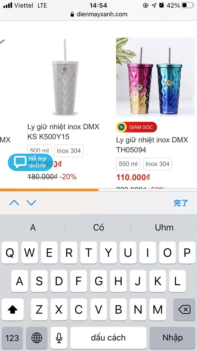 Khách hàng review Ly giữ nhiệt inox Delites KS K500B90 2