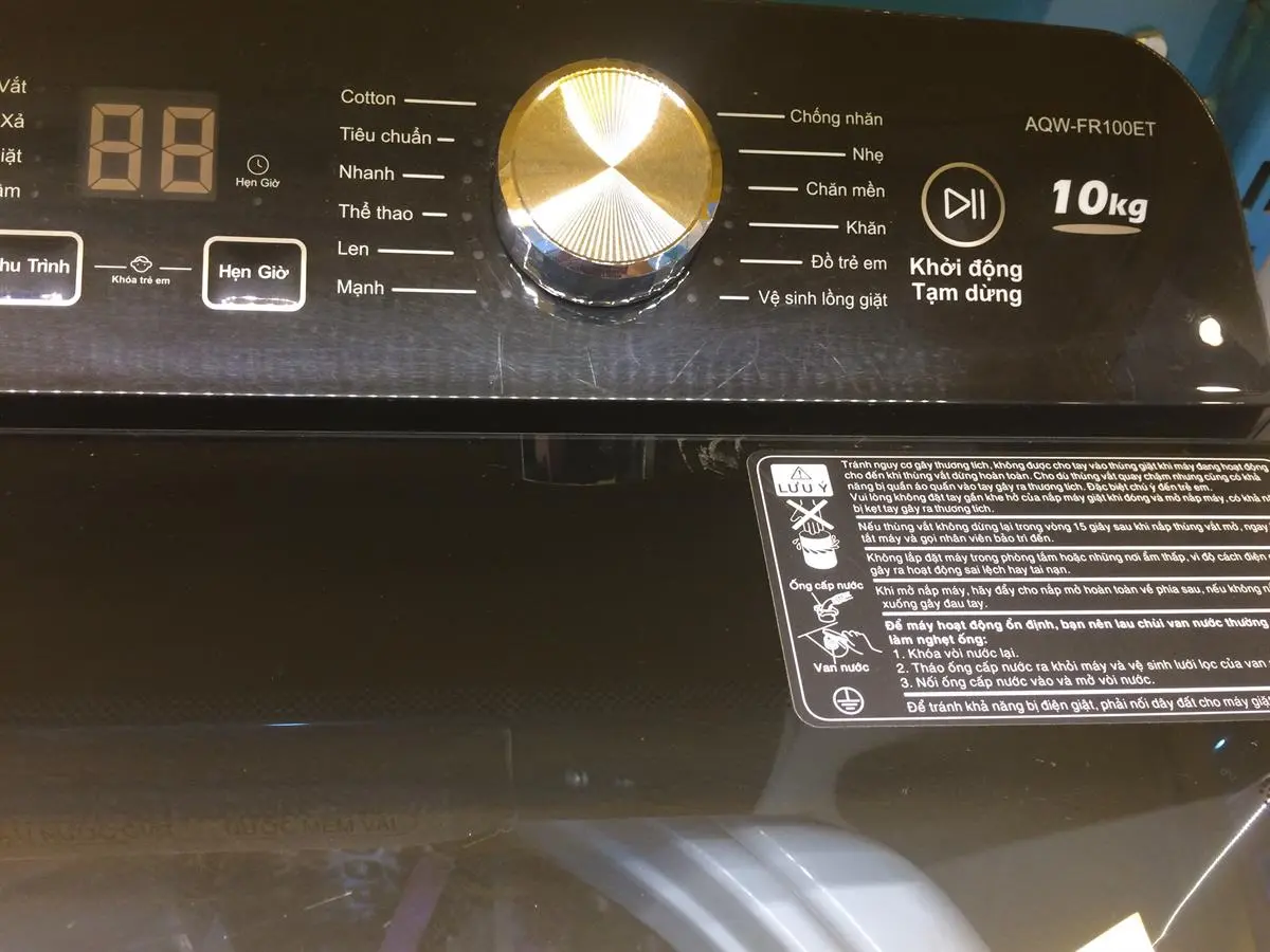 Khách hàng review Máy giặt Aqua 10 Kg AQW-FR100ET S 5