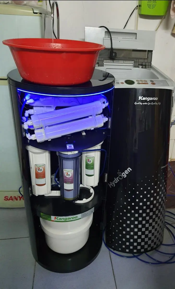 Khách hàng review Máy lọc nước RO Hydrogen Kangaroo KG100HC 10 lõi 5
