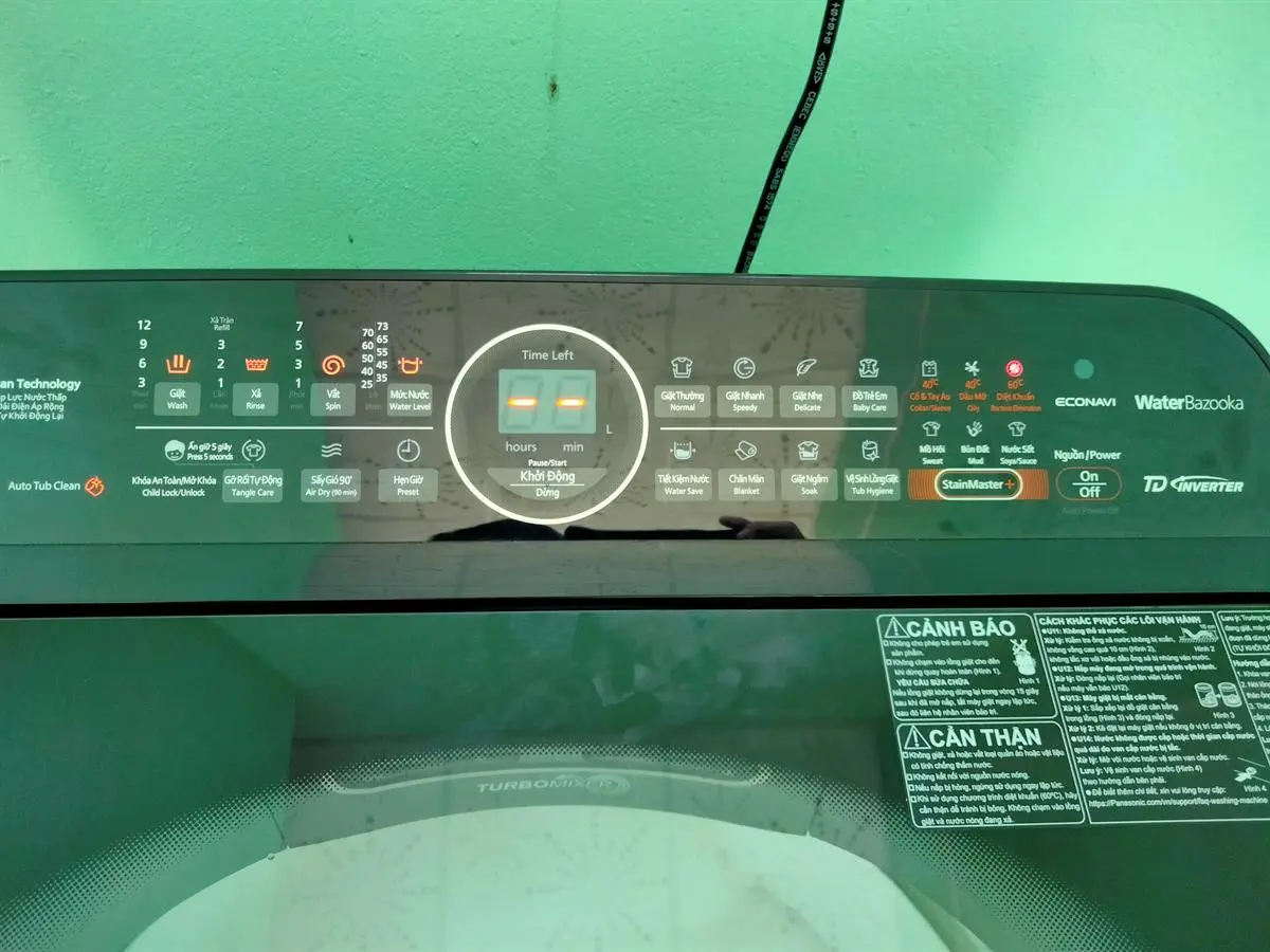 Khách hàng review Máy giặt Panasonic Inverter 10.5 Kg NA-FD10VR1BV 62
