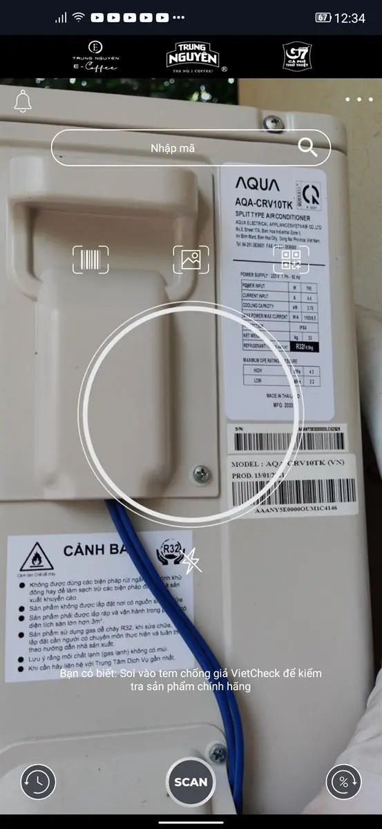 Khách hàng review Máy lạnh Aqua Inverter 1 HP AQA-KCRV10TK 15