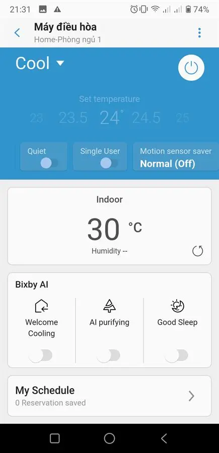 Khách hàng review Máy lạnh Samsung Wind-Free Inverter 1 HP AR10TYAACWKNSV 3
