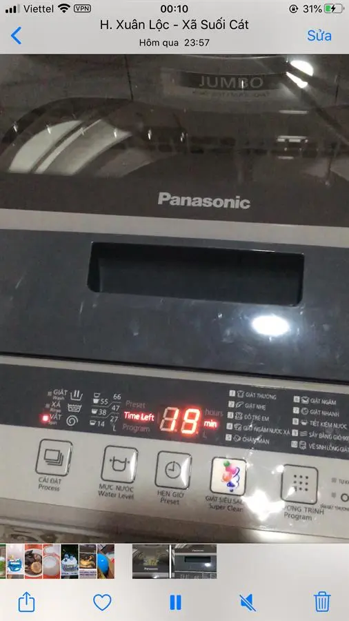 Khách hàng review Máy giặt Panasonic 8 kg NA-F80VS9GRV 1