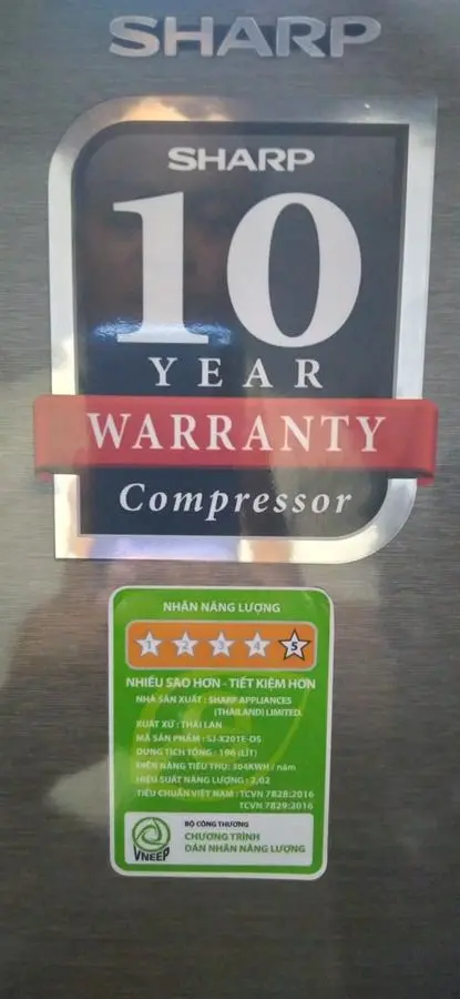 Khách hàng review Tủ lạnh Sharp Inverter 182 lít SJ-X201E-DS 10