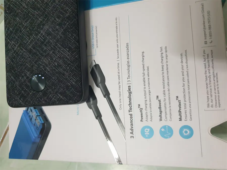 Khách hàng review Pin sạc dự phòng Polymer 20.000 mAh Type C Anker PowerCore Metro Essential A1268 1