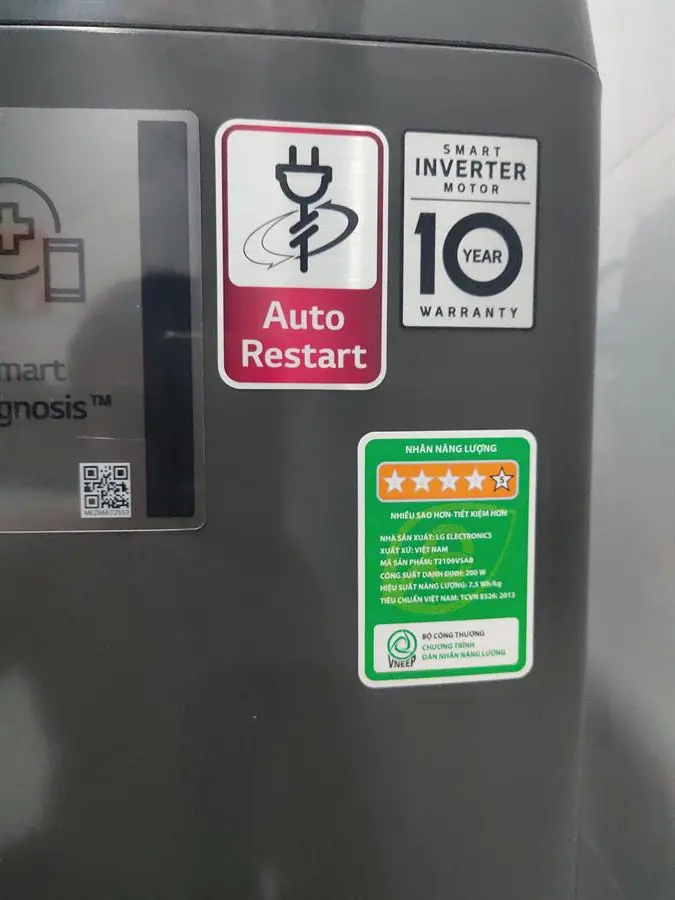 Khách hàng review Máy giặt LG TurboDrum Inverter 9 kg T2109VSAB 23