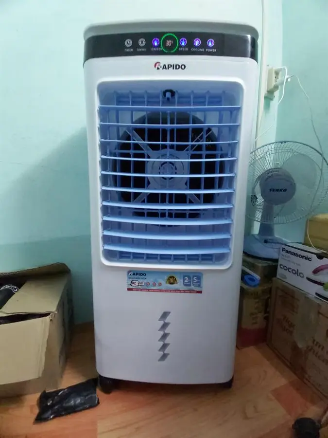 Khách hàng review Quạt điều hòa Rapido 6000D 80W 42