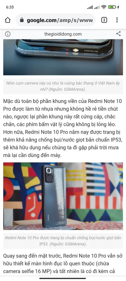 Khách hàng review Điện thoại Xiaomi Redmi Note 10 Pro (8GB/128GB) 42