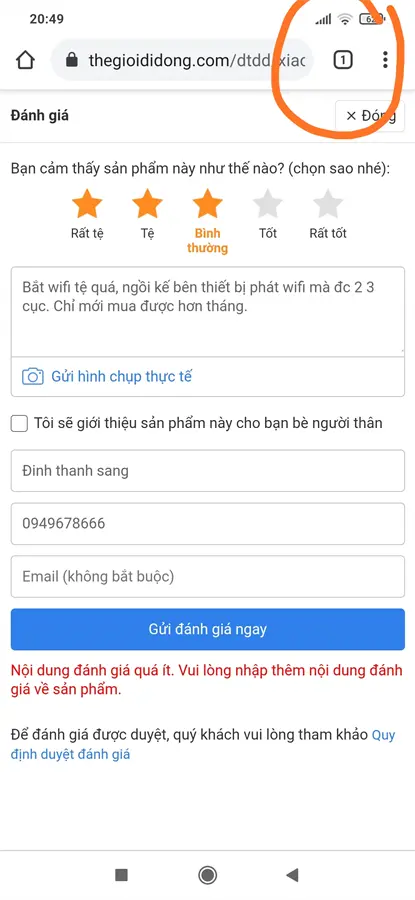 Khách hàng review Điện thoại Xiaomi Redmi 9T (4GB/64GB) 27