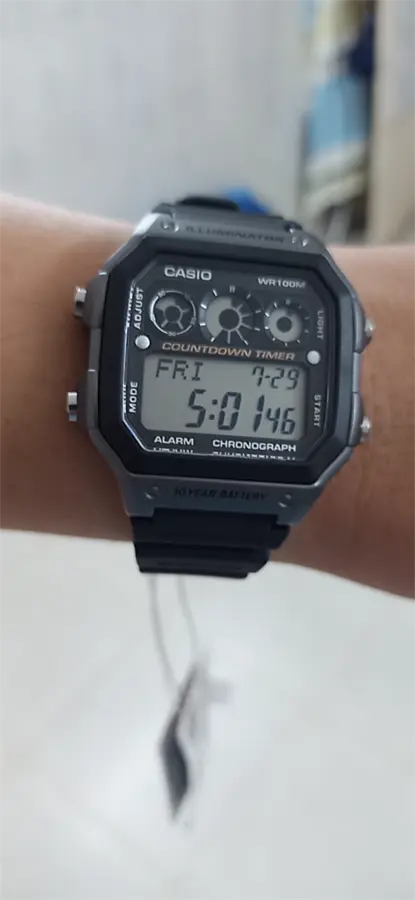 Khách hàng review Đồng hồ CASIO Timeless 42 mm Nam AE-1300WH-8AVDF 10
