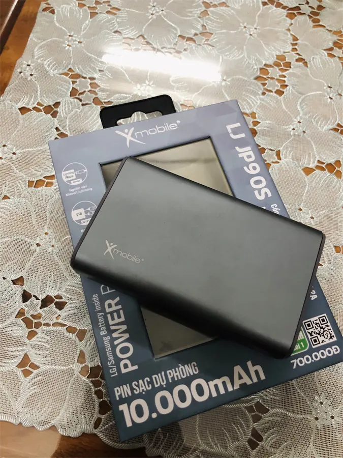 Khách hàng review Pin sạc dự phòng 10.000 mAh Lightning 10W Xmobile LJ JP90S 9