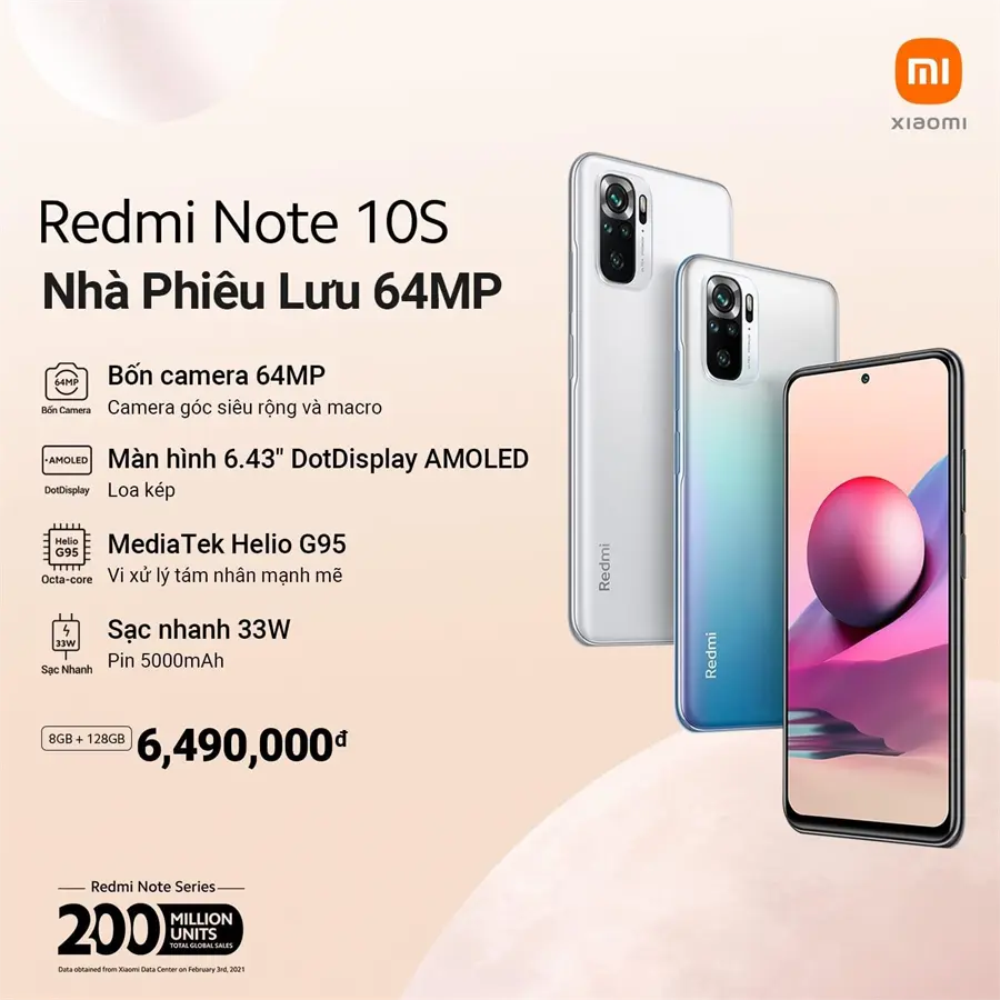 Khách hàng review Điện thoại Xiaomi Redmi Note 10S 8GB 36