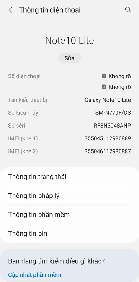 Khách hàng review Điện thoại Samsung Galaxy Note 10 Lite 1