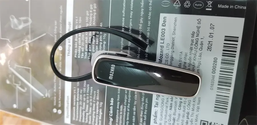 Khách hàng review Tai nghe Bluetooth 1 Bên Mozard LE003 14