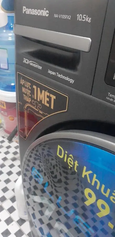 Khách hàng review Máy giặt Panasonic Inverter 10.5 Kg NA-V105FX2BV 10