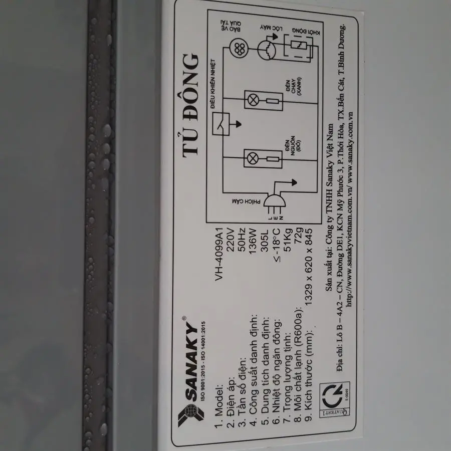 Khách hàng review Tủ đông Sanaky 305 lít VH-4099A1 20