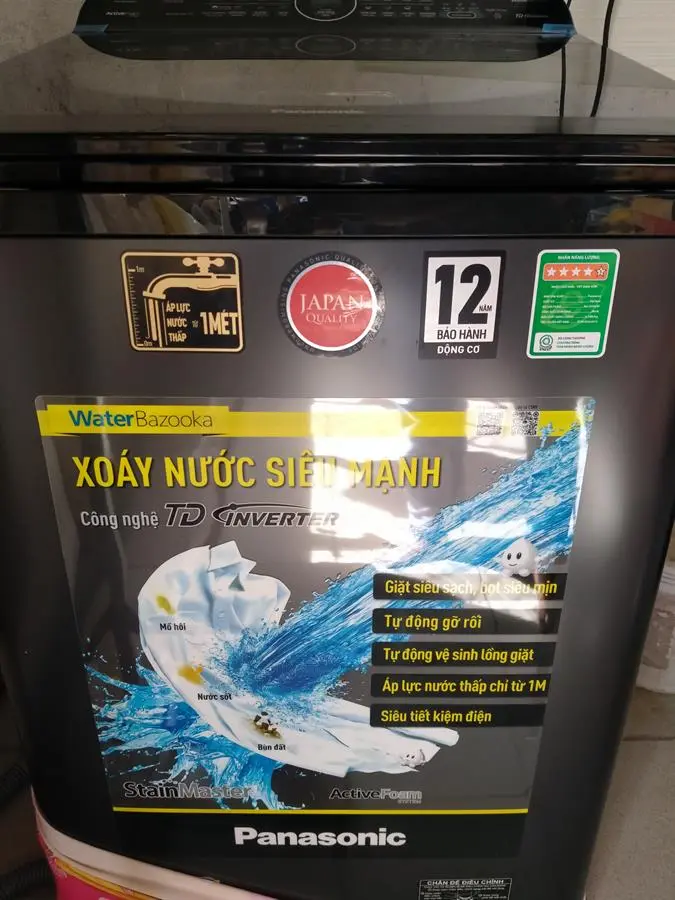 Khách hàng review Máy giặt Panasonic Inverter 10.5 Kg NA-FD10AR1BV 99
