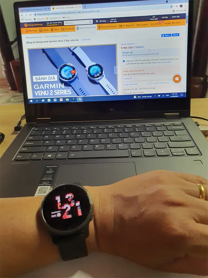 Khách hàng review Đồng hồ thông minh Garmin Venu 2 45.4mm 4