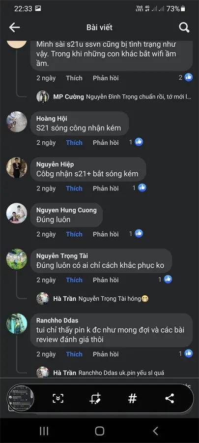 Khách hàng review Điện thoại Samsung Galaxy S21  5G 128GB 5