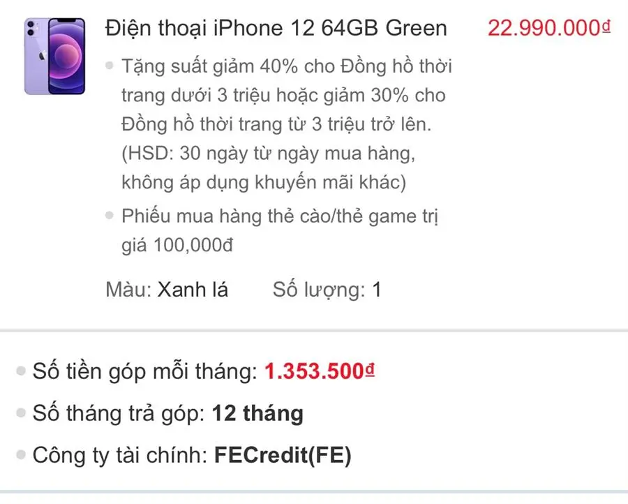 Khách hàng review Điện thoại iPhone 12 64GB 26