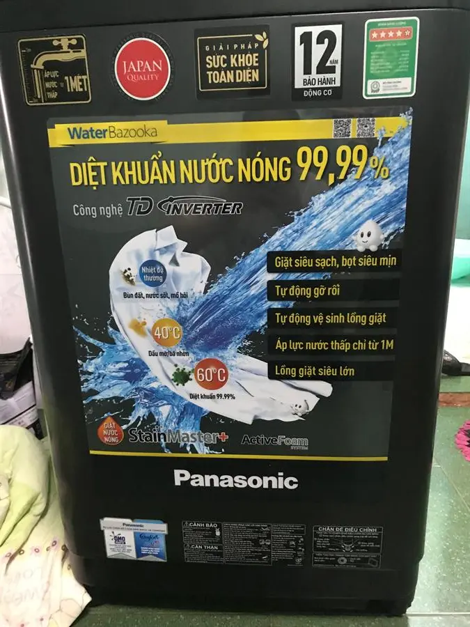 Khách hàng review Máy giặt Panasonic Inverter 9.5 Kg NA-FD95V1BRV 56