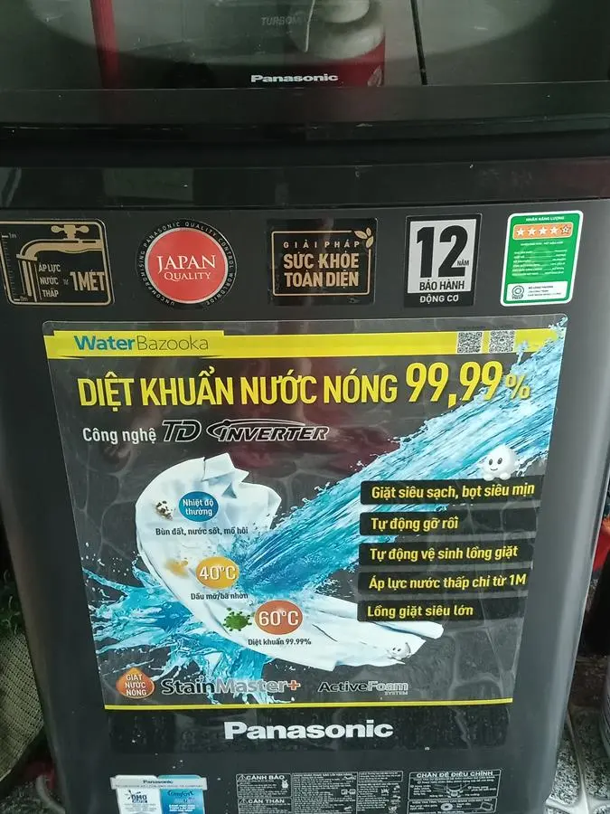 Khách hàng review Máy giặt Panasonic Inverter 9.5 Kg NA-FD95V1BRV 53