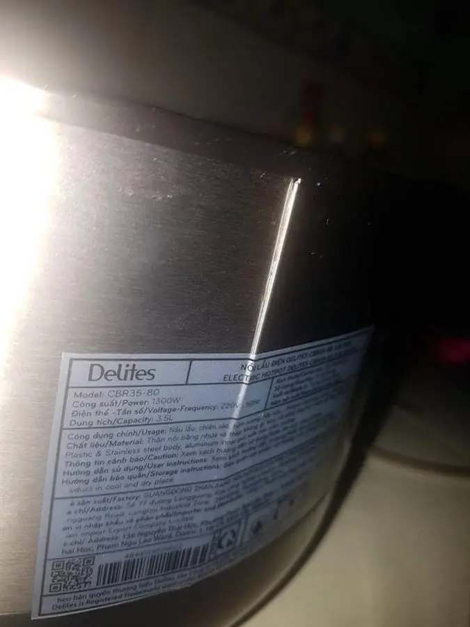 Khách hàng review Nồi lẩu điện Delites CBR35-80 3.5 lít 7