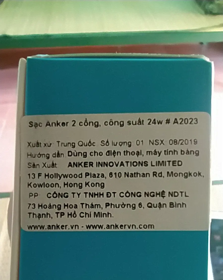 Khách hàng review Adapter sạc 2 cổng USB 12W Anker PowerPort Elite 2 - A2023 1