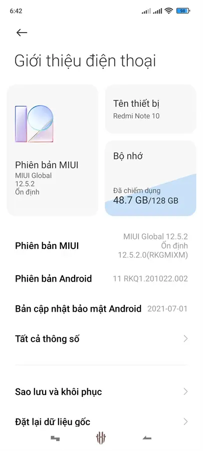 Khách hàng review Điện thoại Xiaomi Redmi Note 10 (6GB/128GB) 5