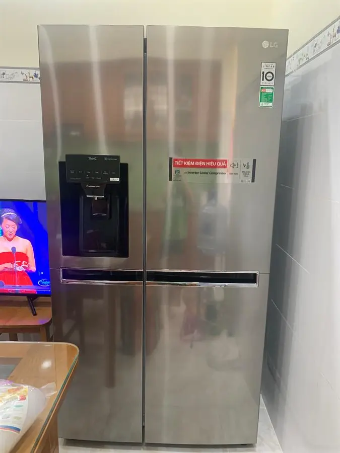 Khách hàng review Tủ lạnh LG Inverter 601 lít Side By Side GR-D247JDS 5