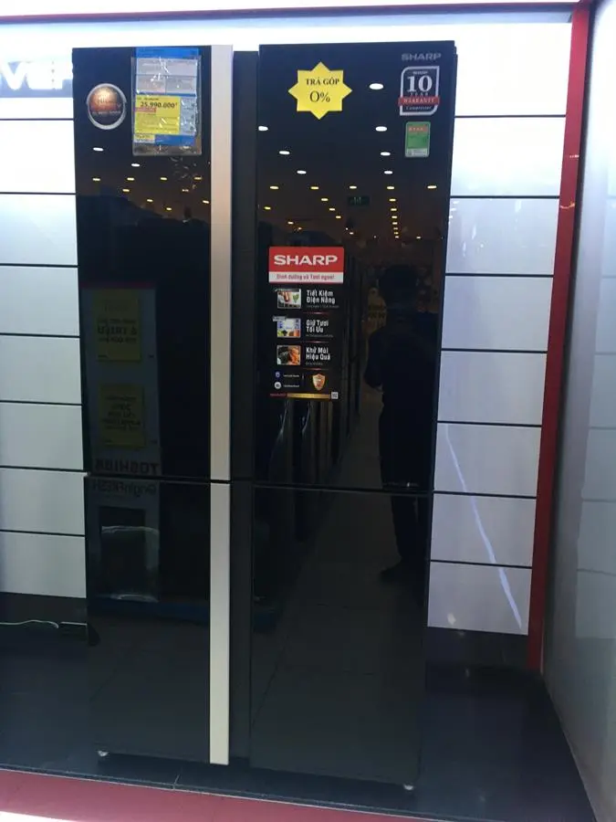 Khách hàng review Tủ lạnh Sharp Inverter 605 lít Multi Door SJ-FX688VG-BK 8