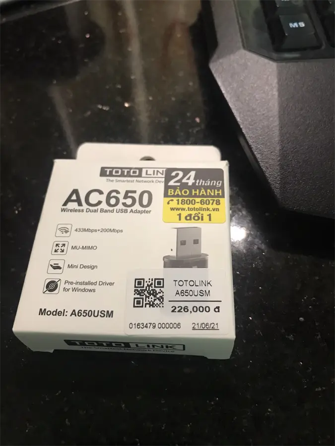 Khách hàng review USB Wifi AC650 Mbps Totolink A650USM 4