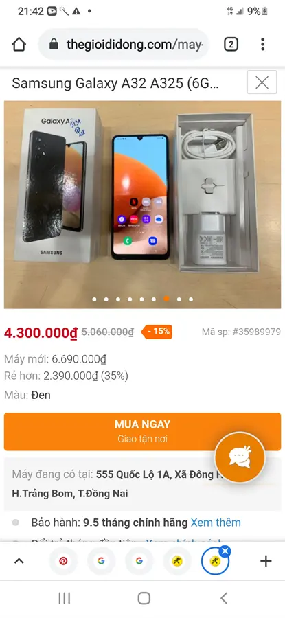 Khách hàng review Điện thoại Samsung Galaxy A32 29