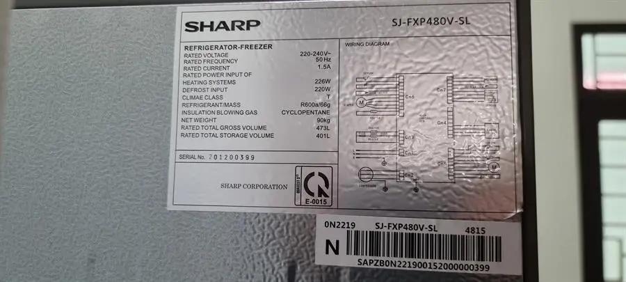 Khách hàng review Tủ lạnh Sharp Inverter 401 lít Multi Door SJ-FXP480V-SL 21
