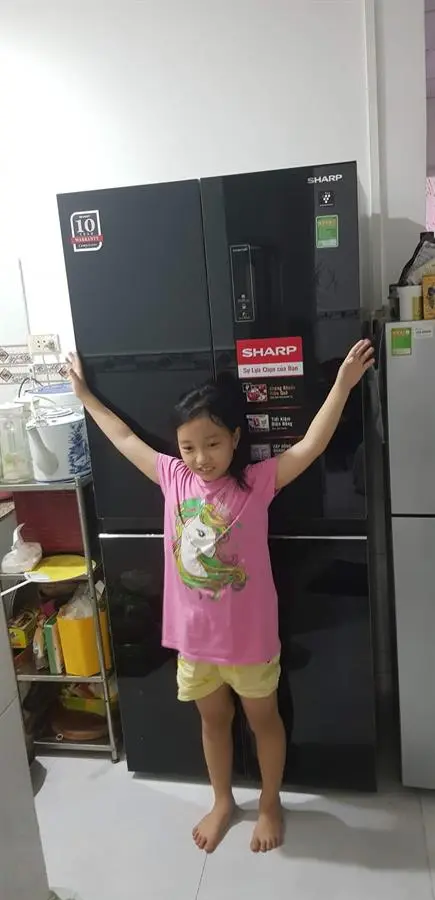 Khách hàng review Tủ lạnh Sharp Inverter 401 lít Multi Door SJ-FXP480VG-BK 13