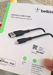 Khách hàng review Cáp Lightning MFI 1m Belkin CAA001 3