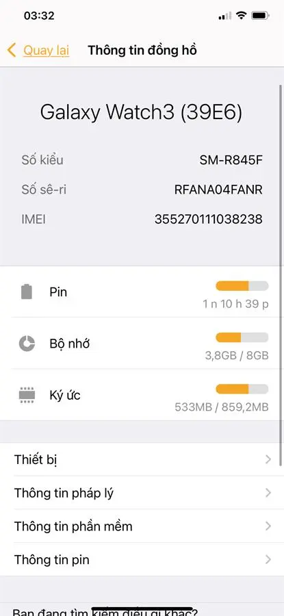 Khách hàng review Đồng hồ thông minh Samsung Galaxy Watch 3 LTE 45mm Đen 6