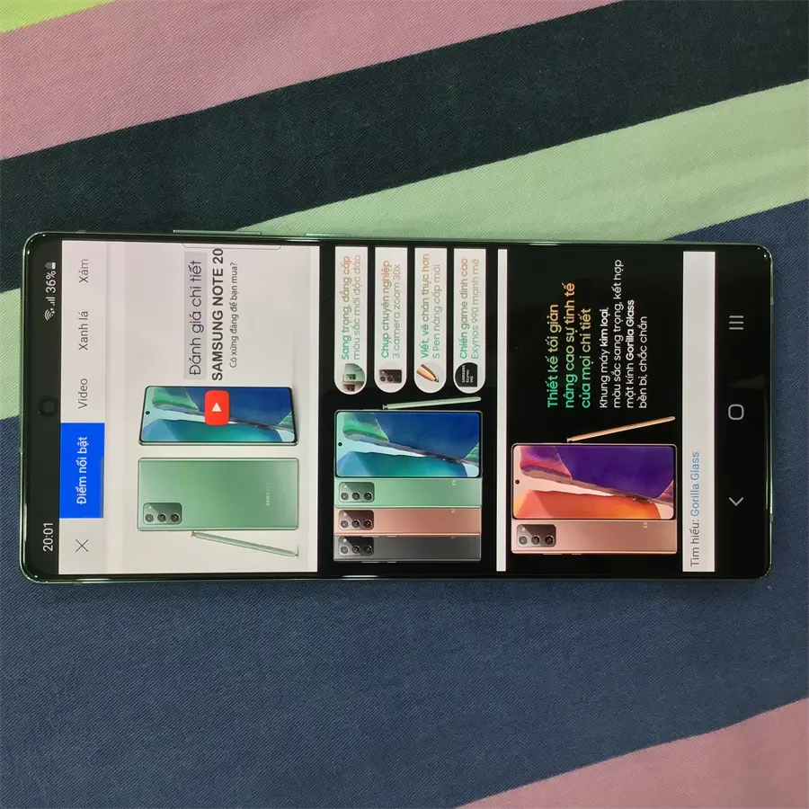 Khách hàng review Điện thoại Samsung Galaxy Note 20 11